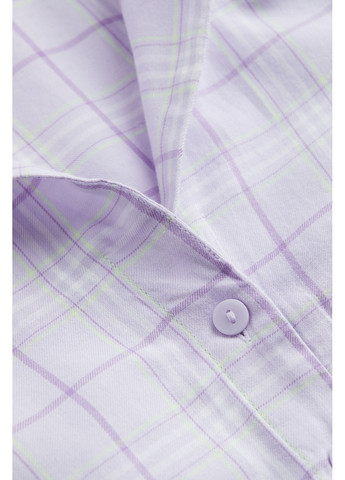 Фиолетовая летняя рубашка H&M