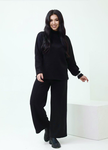 Теплый женский костюм с широкими брюками ангора QUARTETTO (273609044)