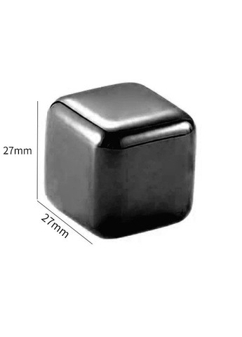 Кубики для охлаждения напитков черного цвета набор 8 шт. камней для охлаждения виски и щипчики REMY-DECOR (274277374)