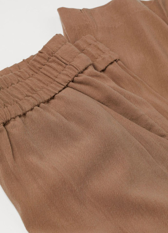 Светло-коричневые повседневный летние брюки H&M
