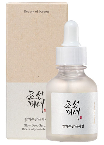 Сироватка для рівного тону і сяйва шкіри обличчя Glow Deep Serum Rice + Alpha-Arbutin, 30ml Beauty of Joseon (274275331)