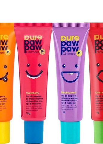 Набор восстанавливающих бальзамов для губ Four Pack 15g (4шт) PURE PAW PAW (274275326)