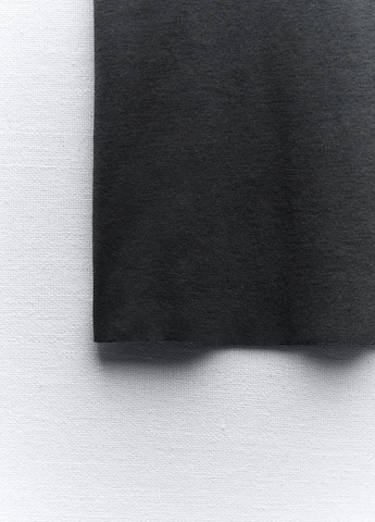 Темно-сіра літня футболка Zara