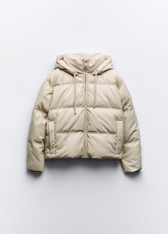 Молочная зимняя куртка Zara