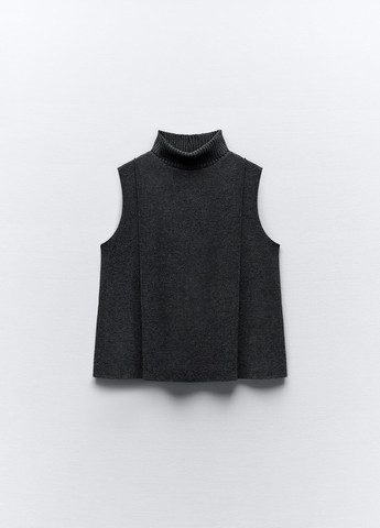 Темно-серый летний свитер Zara