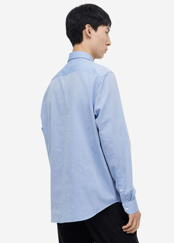 Светло-синяя повседневный рубашка H&M