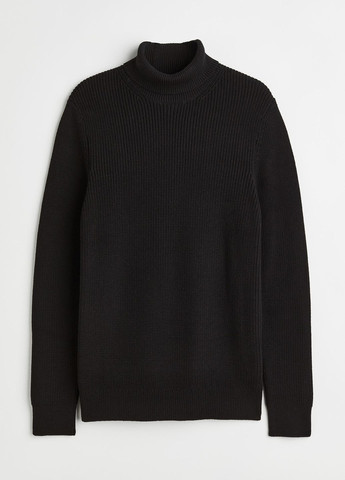 Чорний зимовий светр H&M
