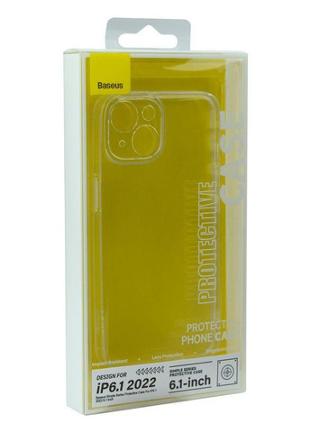 Чехол Simple Series Protective Case для iPhone 14 Прозрачный Baseus (274074420)