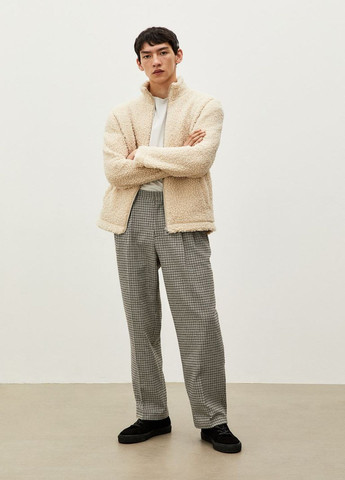 Комбинированные демисезонные брюки H&M