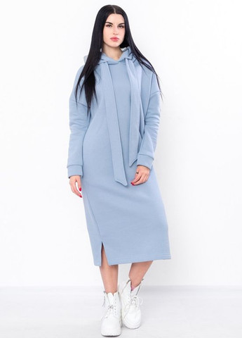 Блакитна повсякденний сукня жіноча Носи своє однотонна