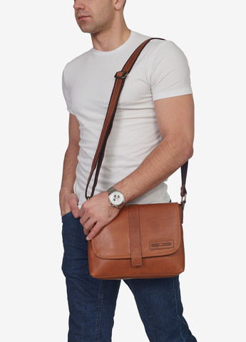 Сумка чоловіча шкіряна месенджер середня Messenger HILL BURRY (274535653)