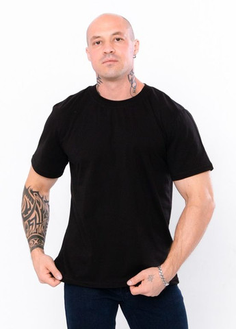 Черная футболка мужская с коротким рукавом Носи своє