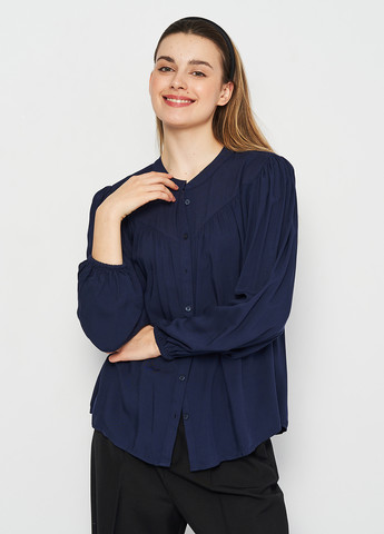Синяя демисезонная блуза с вискозы C&A
