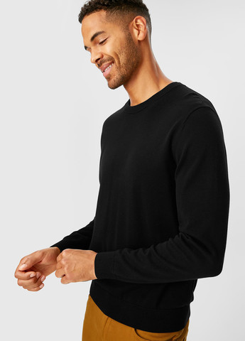 Чорний демісезонний светр з бавовни C&A
