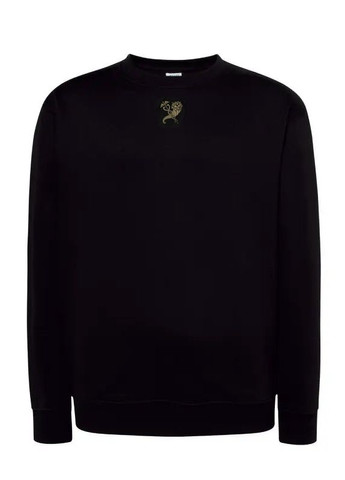 Черный свитшот жен. мила трехнить с начесом черный с вышивкой рог изобилия р.2xl (52) 4PROFI (275096501)