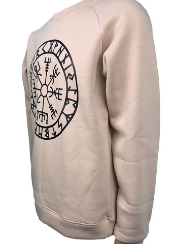 Бежевый свитшот муж. рокки трехнить с начесом бежевый с принтом агисхьяльм р.2xl (52) 4PROFI (275096547)