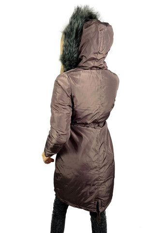 Серо-коричневая зимняя куртка Mtp