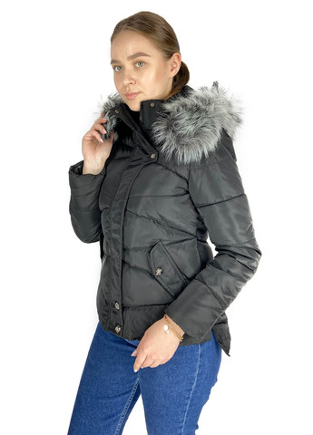 Чорна демісезонна куртка Mtp