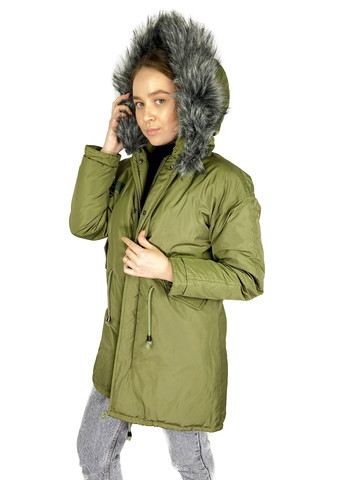 Оливковая (хаки) зимняя куртка Mtp
