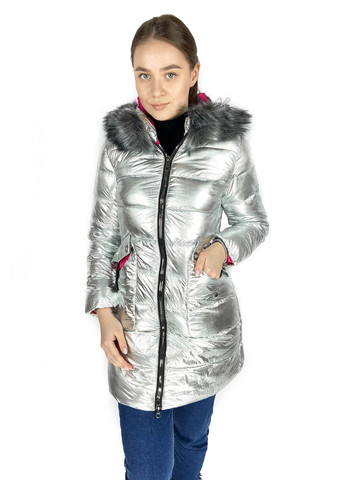 Серебряная зимняя куртка Mtp
