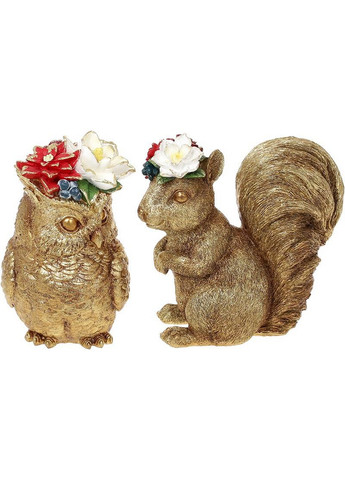 Декоративна статуетка "Білка з Квітами" 17,5х9,5х17,5 см Bona (275070581)