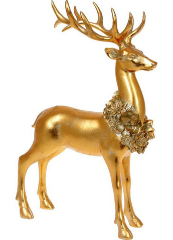 Декоративная статуэтка "Олень с ожерельем из цветов" 22х8,5х35 см Bona (275073700)