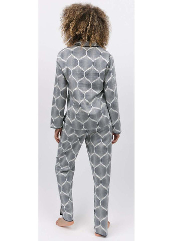 Серая всесезон пижама кофта + брюки Cyberjammies Nicole 9766-9767