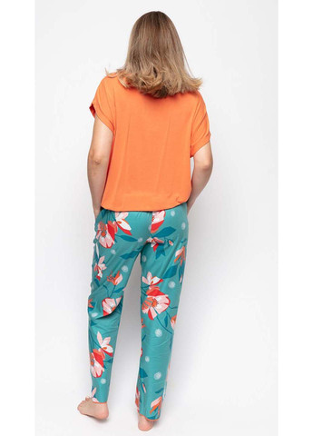 Оранжевая всесезон пижама футболка + брюки Cyberjammies Coco 9595-9571