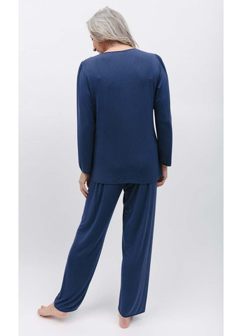 Синяя всесезон пижама футболка + брюки Nora Rose Winnie 1849