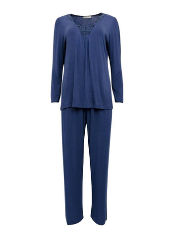 Синяя всесезон пижама футболка + брюки Nora Rose Winnie 1849