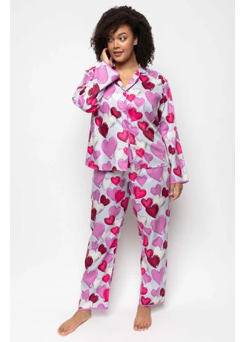 Серая всесезон пижама кофта + брюки Cyberjammies Viola 9558-9559