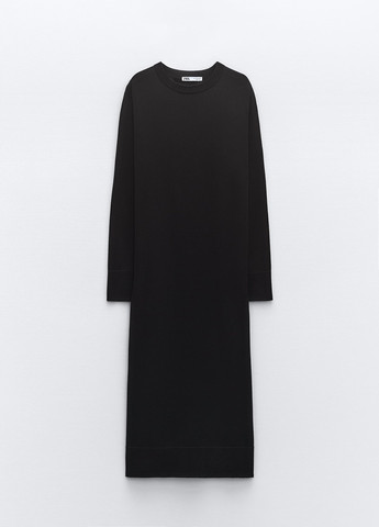 Чорна ділова сукня Zara однотонна