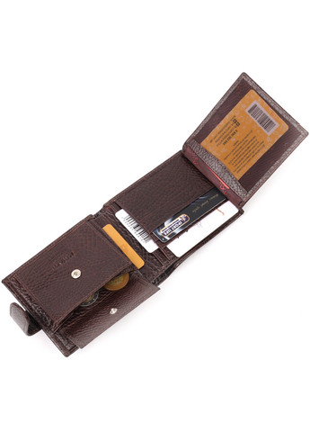 Мужской кожаный кошелек 11,5х9,5х2 см Karya (275070909)