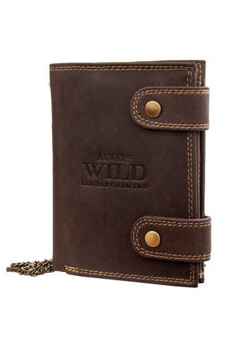 Мужской кожаный кошелек 10х13х2,5 см Always Wild (275071816)