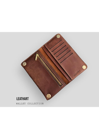 Чоловічий шкіряний гаманець 18х10х1,5 см LeathART (275072024)
