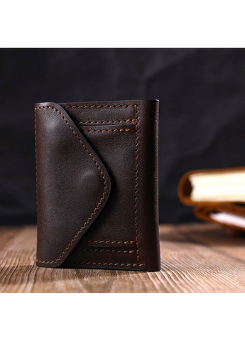 Чоловічий шкіряний гаманець 8х10х1,5 см Grande Pelle (275071804)