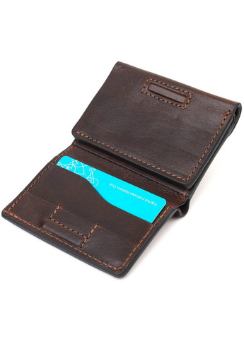 Чоловічий шкіряний гаманець 8х10х1,5 см Grande Pelle (275071804)