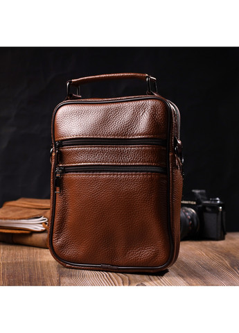 Чоловіча шкіряна сумка 19,5х24х4,5 см Vintage (275071329)