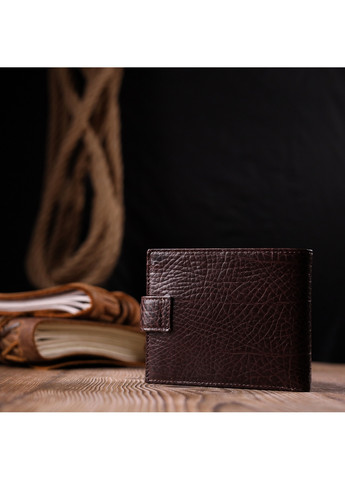 Мужской кожаный кошелек 11,5х9,5х2 см Karya (275073964)
