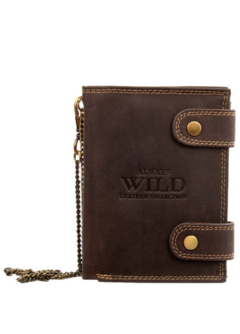 Мужской кожаный кошелек 10х13х2,5 см Always Wild (275074869)