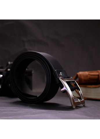 Чоловічий шкіряний ремінь 3,4х120 см Grande Pelle (275074838)