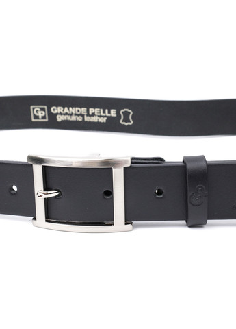 Чоловічий шкіряний ремінь 3,4х120 см Grande Pelle (275074838)