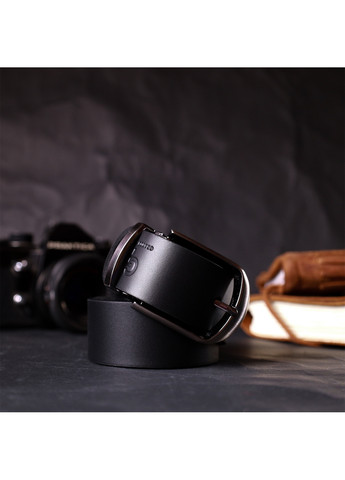 Чоловічий шкіряний ремінь 3,4х120 см Grande Pelle (275074853)