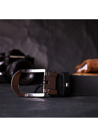 Чоловічий шкіряний ремінь 3,4х120 см Grande Pelle (275074853)