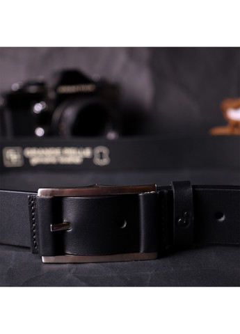 Чоловічий шкіряний ремінь 3,4х120 см Grande Pelle (275074864)