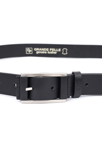 Чоловічий шкіряний ремінь 3,4х120 см Grande Pelle (275074864)