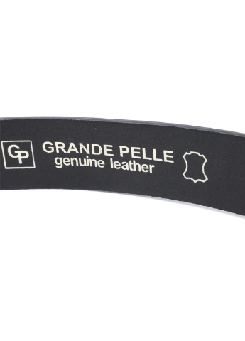 Чоловічий шкіряний ремінь 3,8х120 см Grande Pelle (275073837)