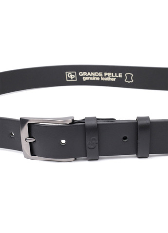 Чоловічий шкіряний ремінь 3,4х120 см Grande Pelle (275074849)