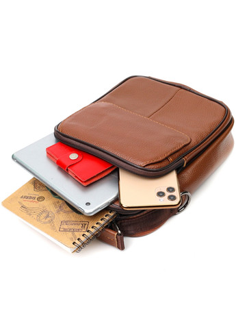 Чоловіча шкіряна сумка 19х25х6,5 см Vintage (275072386)