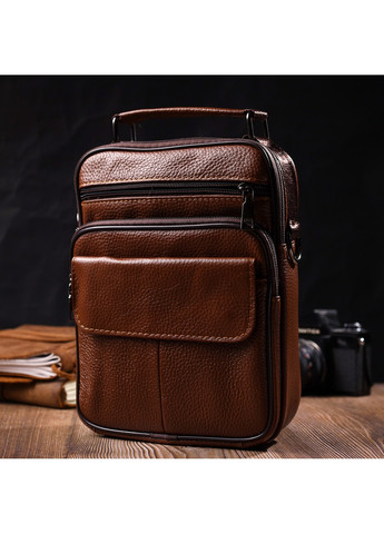 Чоловіча шкіряна сумка 19,5х24х4,5 см Vintage (275074425)